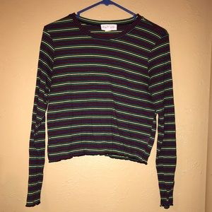 cute multi colored striped shirt